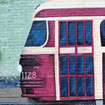 streetcar mural - queen & bertmount